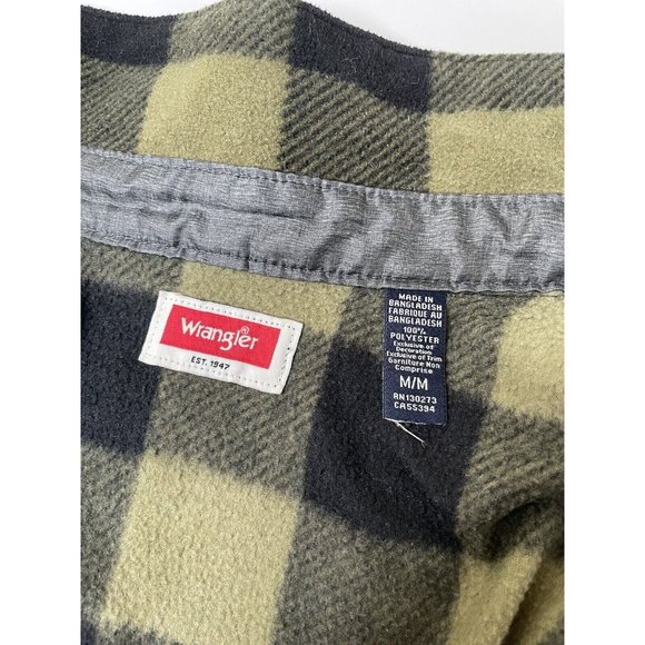 Wrangler Vintage Men’s Buffalo Plaid Long Sleeve Button Up With Pockets M - Picture 4 of 9